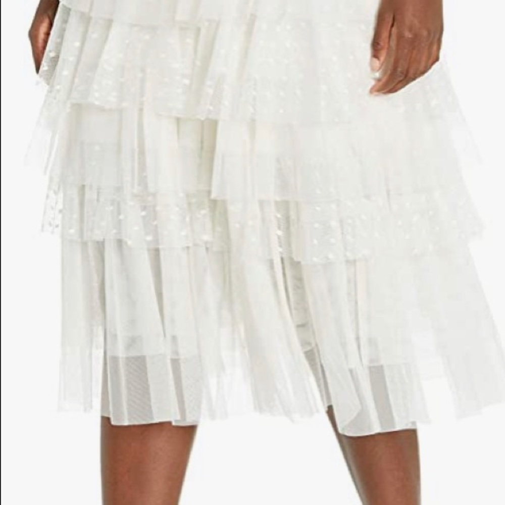 BcbgMaxAzria tulle ruffle skirt